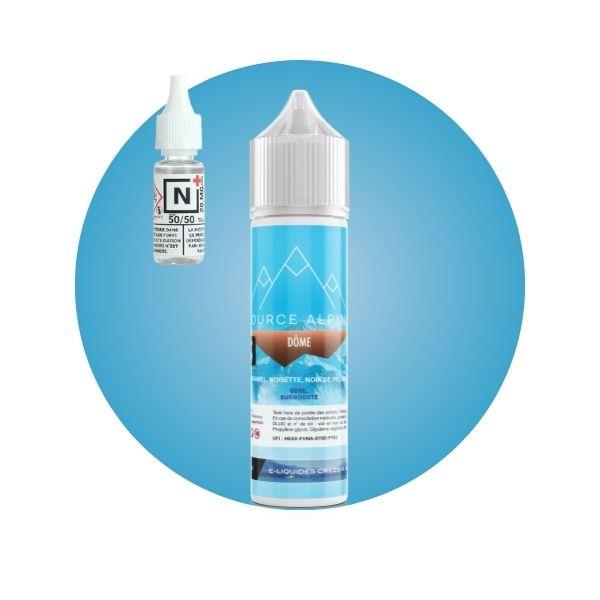 E-LIQUIDE DÔME (80 ml, 3 mg/ml, 30/70) - Photo 1
