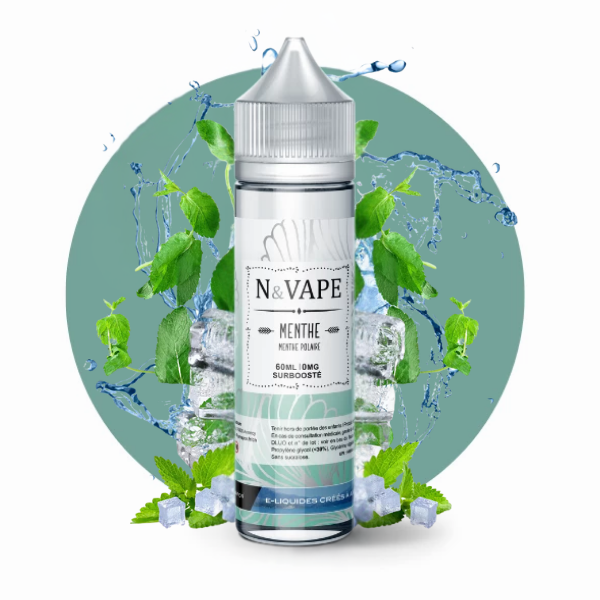 E-LIQUIDE MENTHE POLAIRE - N&VAPE (80 ml, 0 mg/ml, 30/70) - Photo 1