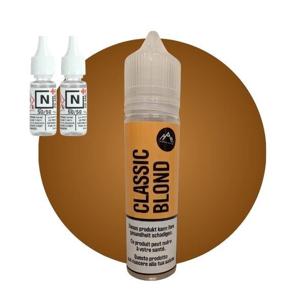 E-LIQUIDE CLASSIC BLOND 100% VÉGÉTALE (50 ml, 6 mg/ml, 50/50) - Photo 1