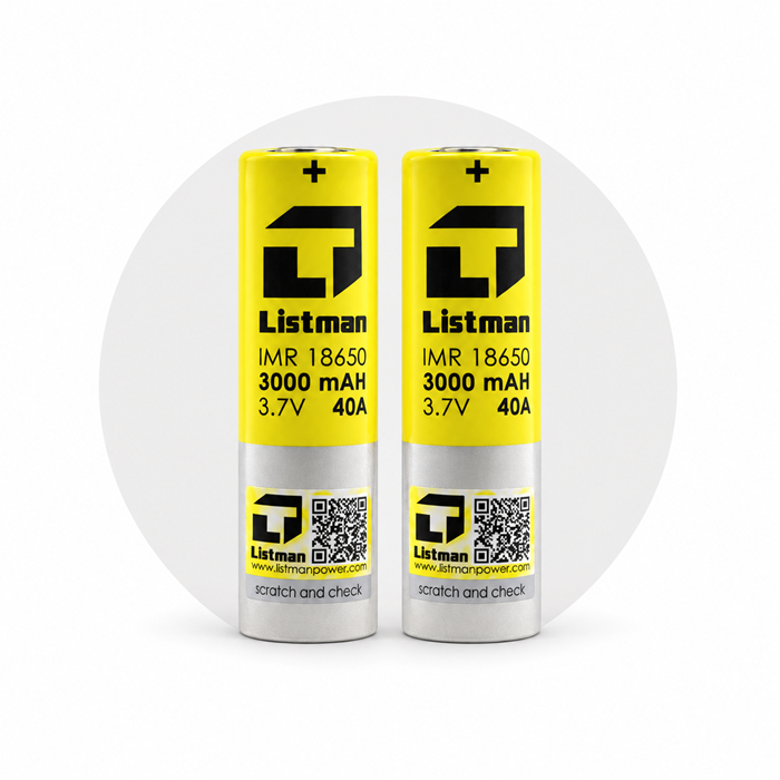 ACCUS 18650 40A - LISTMAN (x2)